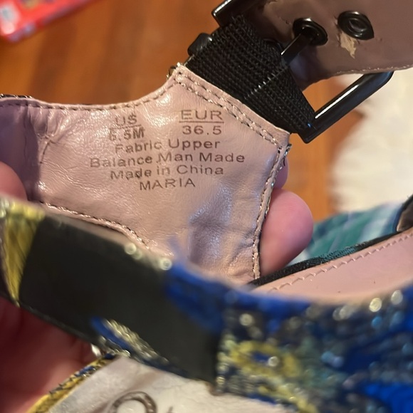 Brocade metallic platform sandals, 6.5 - Picture 10 of 10